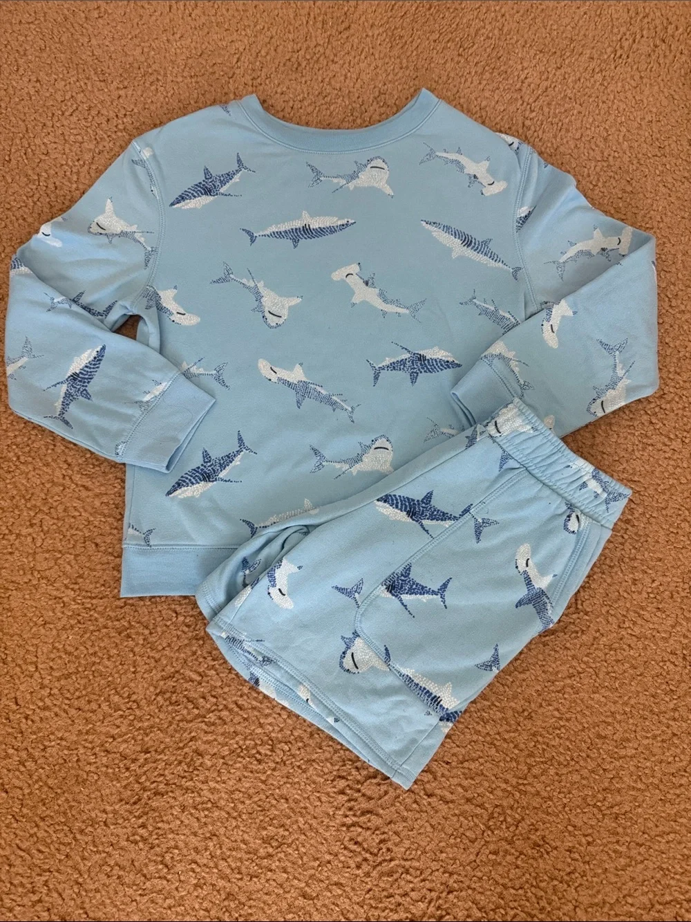 Cat & Jack Light Blue Shark Pajama Set